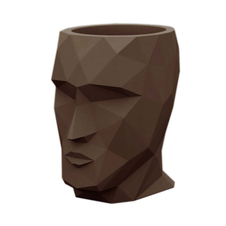 Adan Planter Outdoor Vondom Bronze Large: 27.5 in width