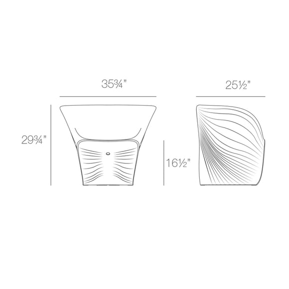 Biophilia Illuminated Lounge Chair Outdoor Vondom   