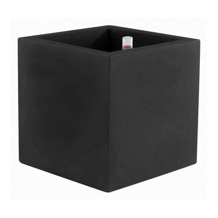 Cube Planter with Self-Watering System Outdoor Vondom Black Low Small 