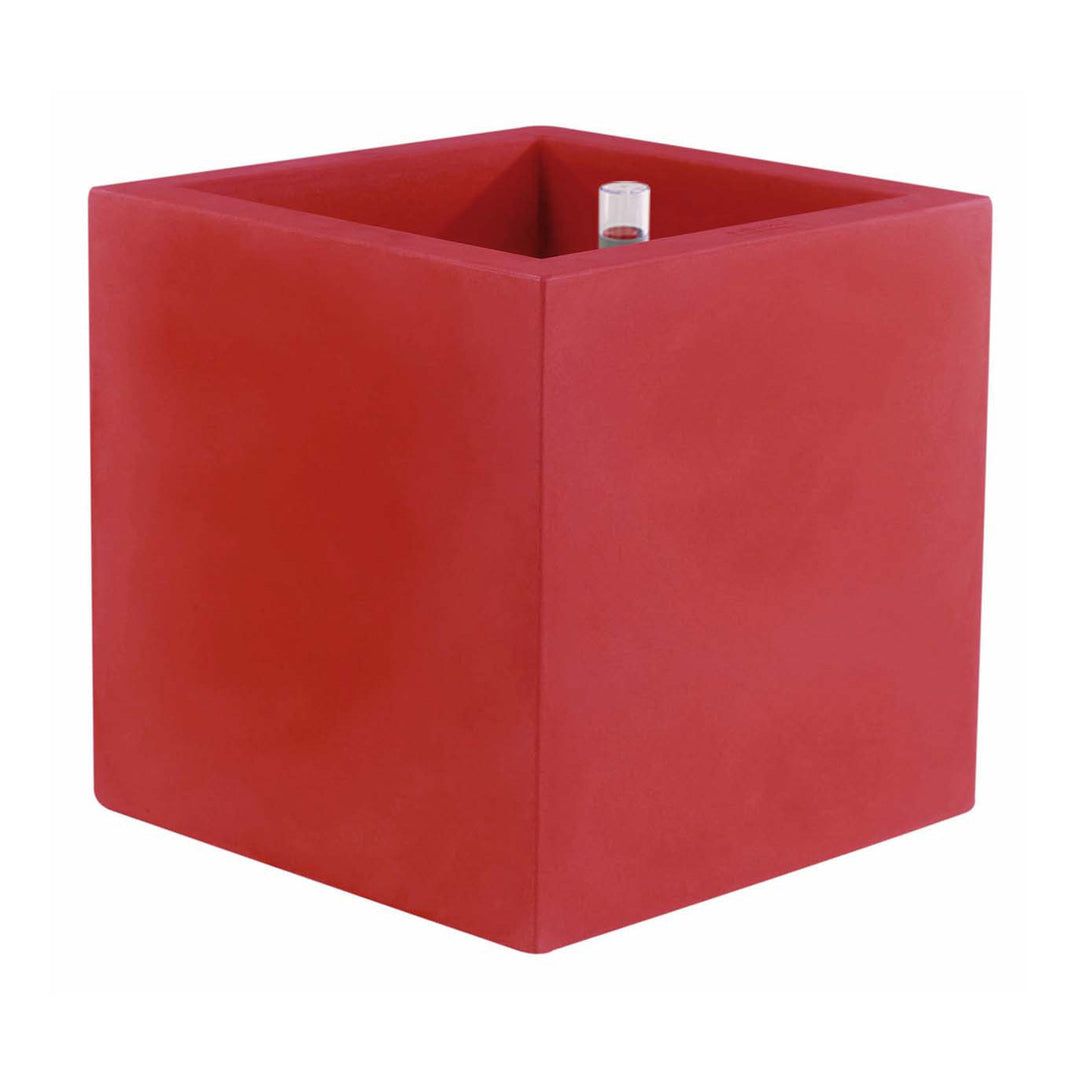 Cube Planter with Self-Watering System Outdoor Vondom Red Low Medium 