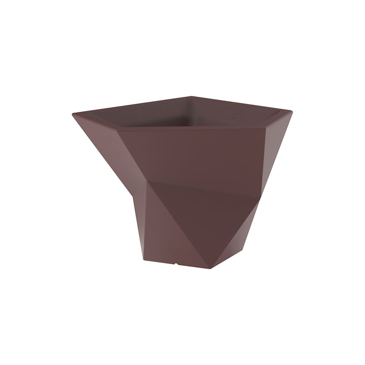 Faz Planter Pot Outdoor Vondom Purjai Red Medium: 38.25 in width 