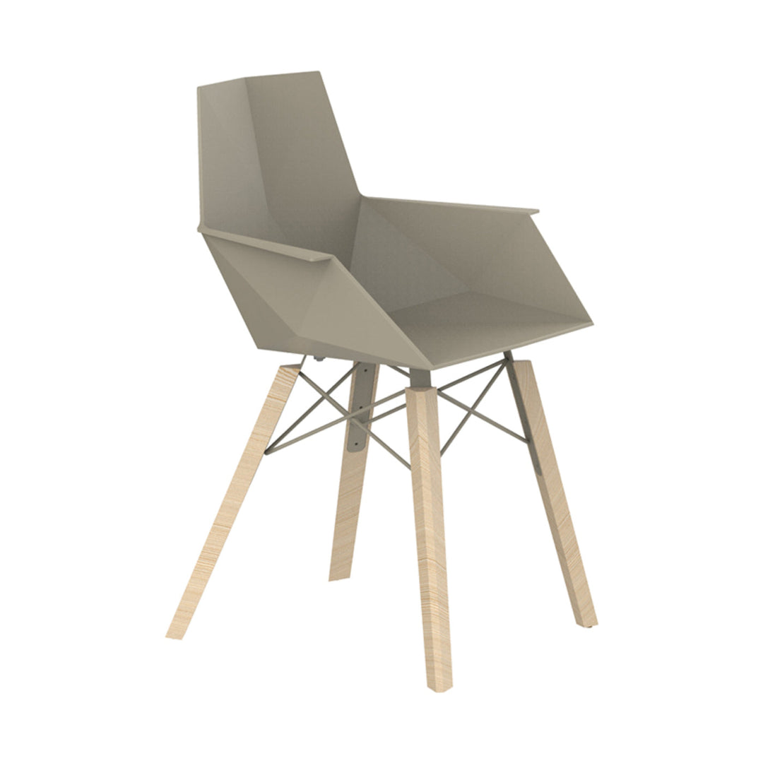 Faz Wood Armchair (Set of 4) Outdoor Vondom Ecru Wood 1
