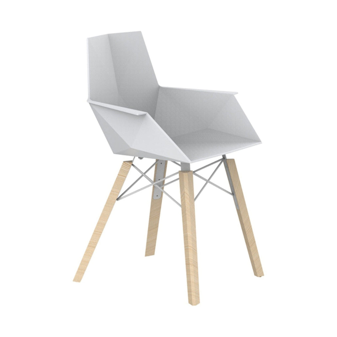 Faz Wood Armchair (Set of 4) Outdoor Vondom White Wood 1