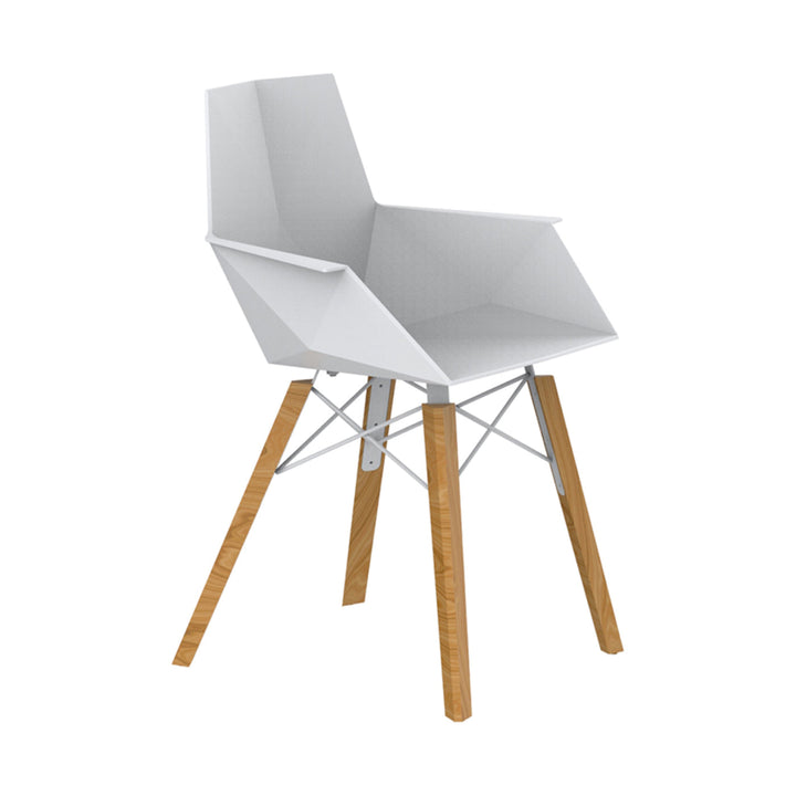 Faz Wood Armchair (Set of 4) Outdoor Vondom White Wood 2