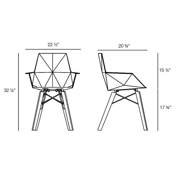 Faz Wood Armchair (Set of 4) Outdoor Vondom