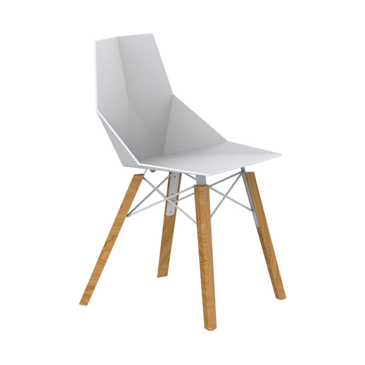 Faz Wood Chair (Set of 4) Outdoor Vondom White Wood 2