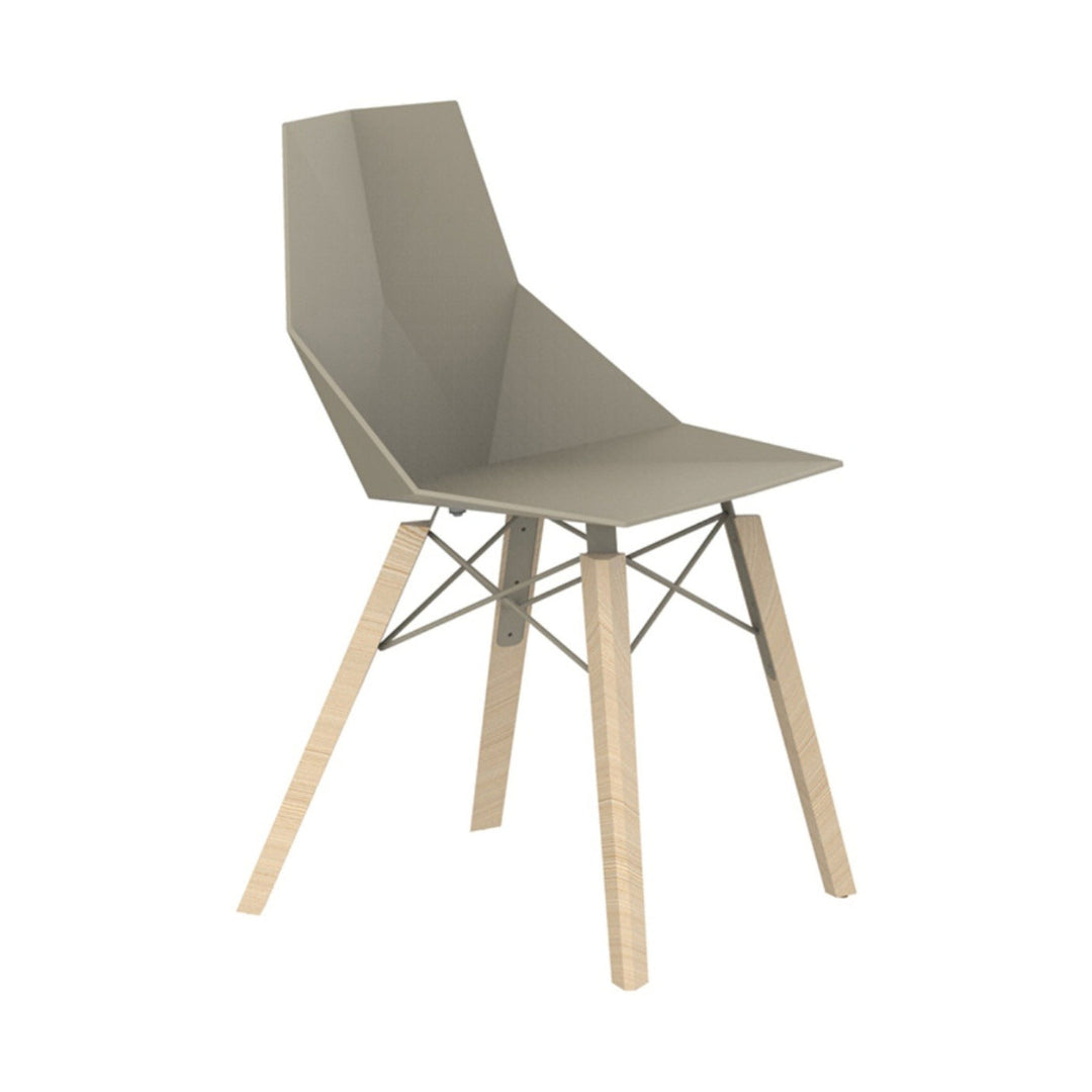 Faz Wood Chair (Set of 4) Outdoor Vondom Ecru Wood 1