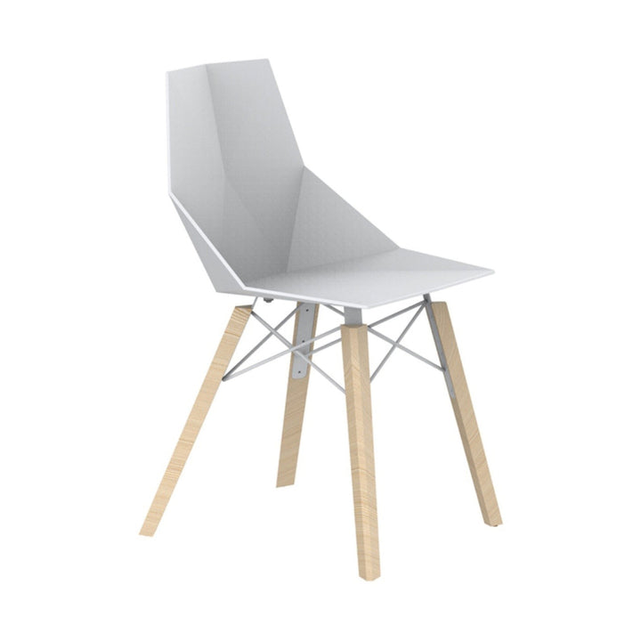 Faz Wood Chair (Set of 4) Outdoor Vondom White Wood 1