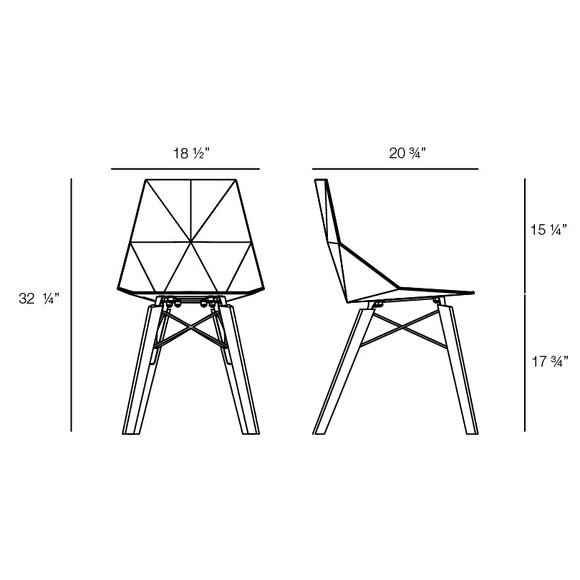 Faz Wood Chair (Set of 4) Outdoor Vondom