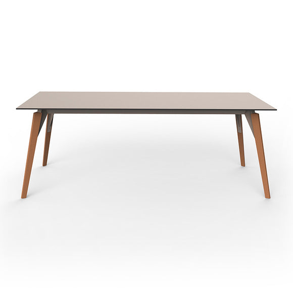 Faz Wood Rectangle Lounge Table Outdoor Vondom   