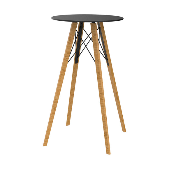 Faz Wood Round High Table Outdoor Vondom   