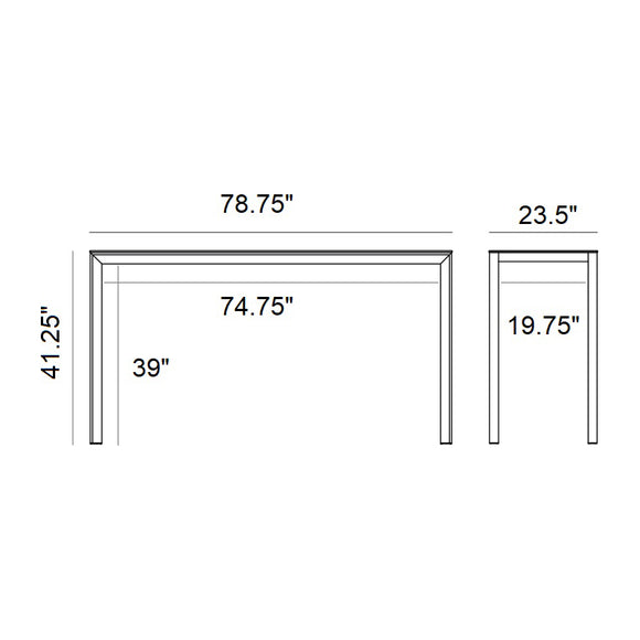 Frame High Table Outdoor Vondom   