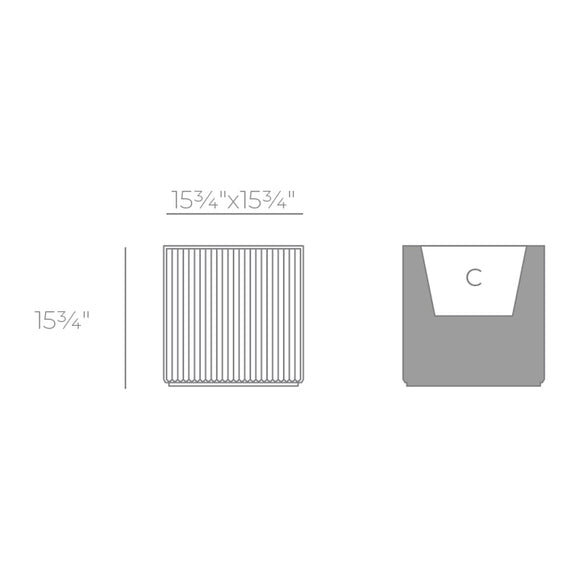 Gatsby Prisma Planter Outdoor Vondom   