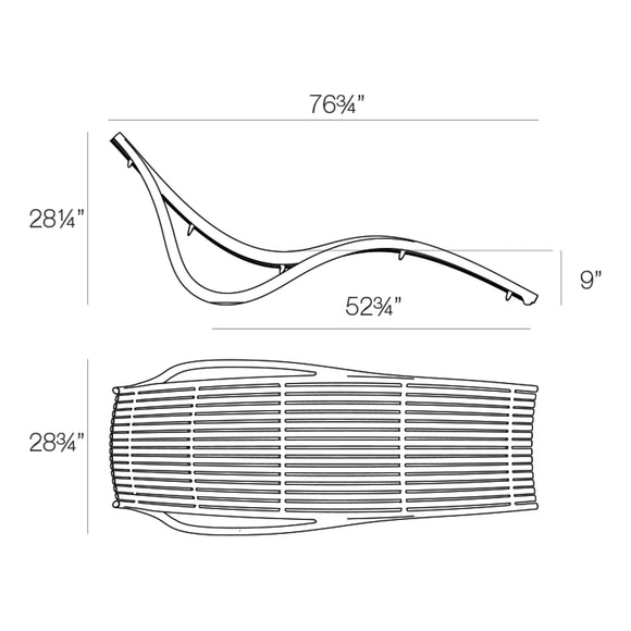 Ibiza Sun Lounger (Set of 4) Outdoor Vondom