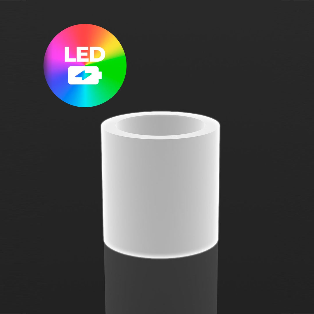 Illuminated Cylinder Planter Outdoor Vondom RGB LED Cordless Small 