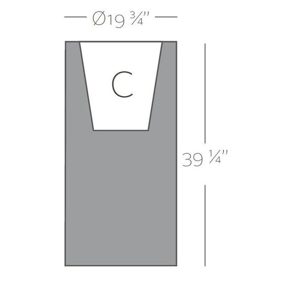Illuminated Cylinder Planter Outdoor Vondom   