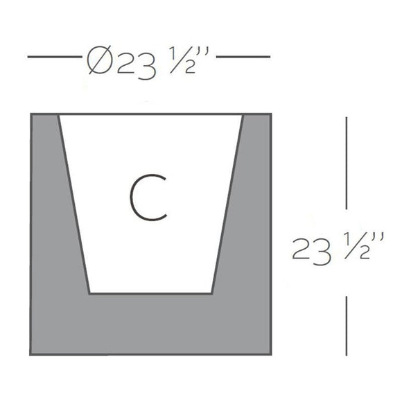 Illuminated Cylinder Planter Outdoor Vondom   