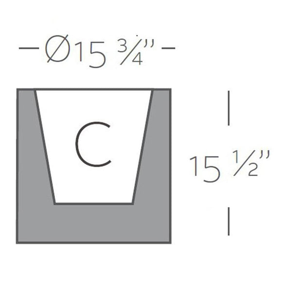 Illuminated Cylinder Planter Outdoor Vondom   
