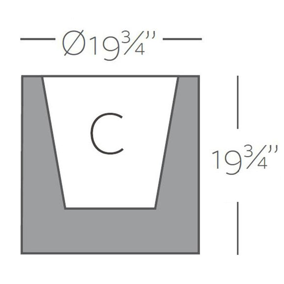 Illuminated Cylinder Planter Outdoor Vondom   