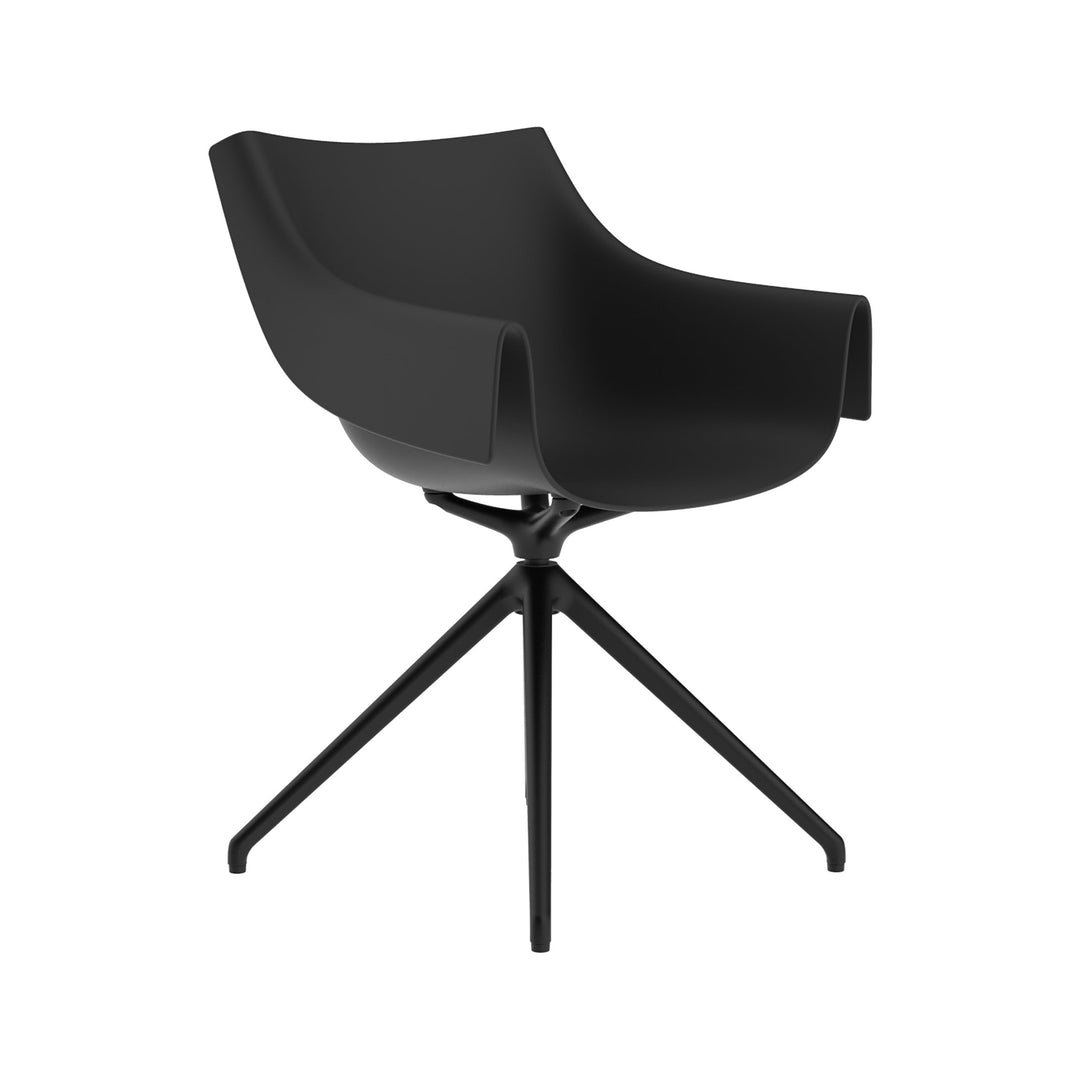 Manta Swivel Armchair (Set of 2) Outdoor Vondom Basic Black