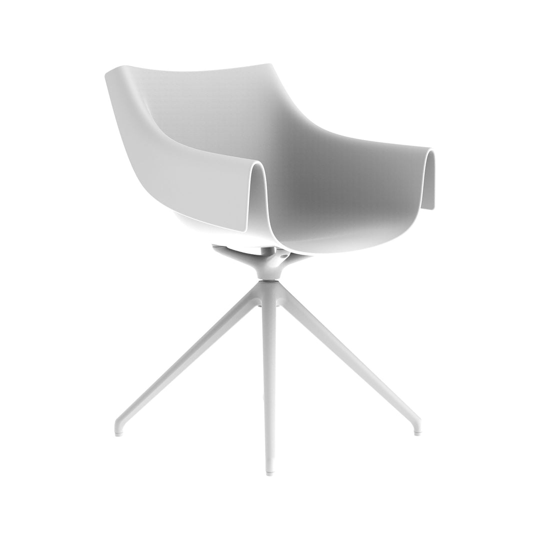 Manta Swivel Armchair (Set of 2) Outdoor Vondom Basic White