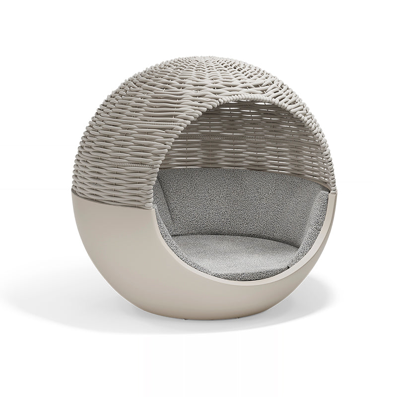 ULM MOON DAYBED with woven rope parasol Outdoor Vondom
