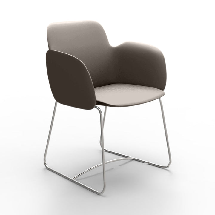 Pezzettina Dining Armchair Outdoor Vondom Basic Basic Taupe