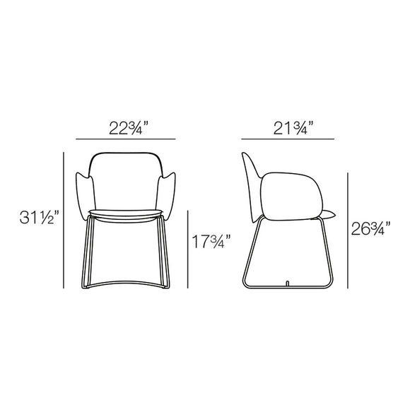 Pezzettina Dining Armchair Outdoor Vondom   