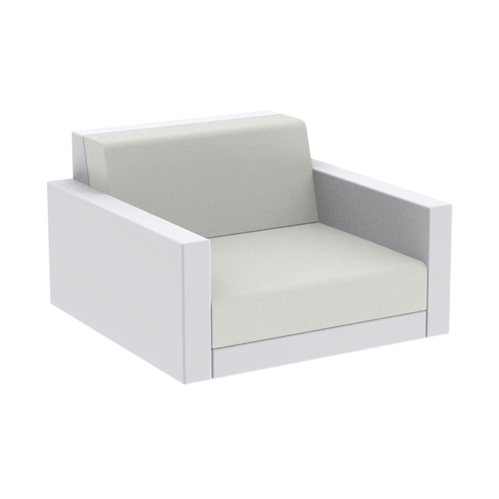 Pixel Lounge Chair Outdoor Vondom Crevin White 1308 Lounge Chair Only