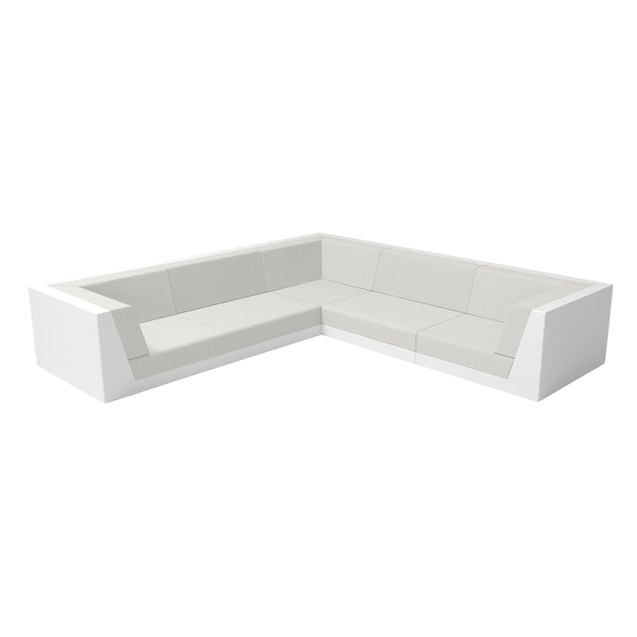 Pixel Modular 5-Seater Sofa Outdoor Vondom Crevin White 1308  