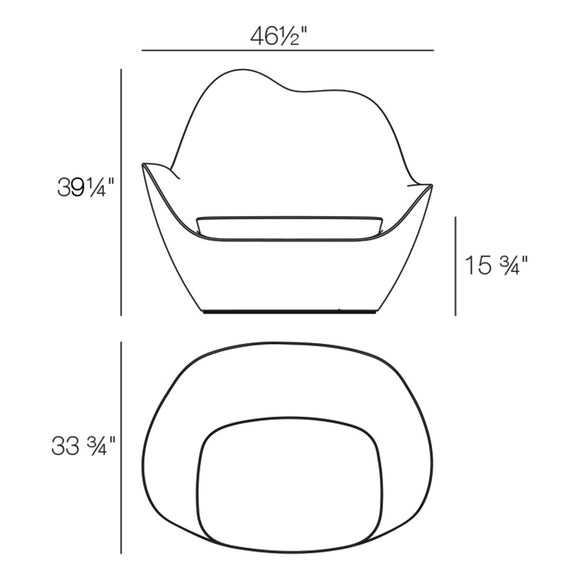 Sabinas Lounge Chair Outdoor Vondom   