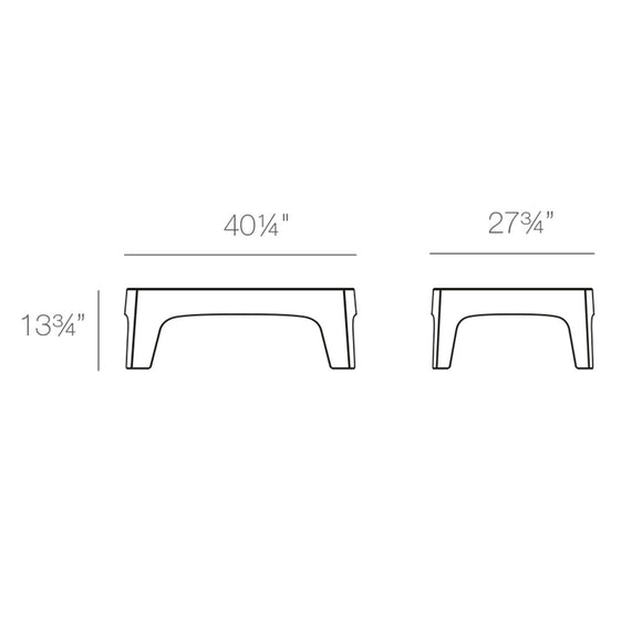 Solid Coffee Table (Set of 4) Outdoor Vondom