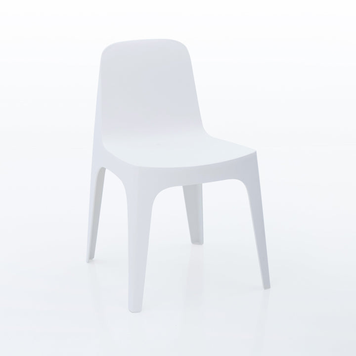 Solid Dining Chair (Set of 4) Outdoor Vondom Basic White