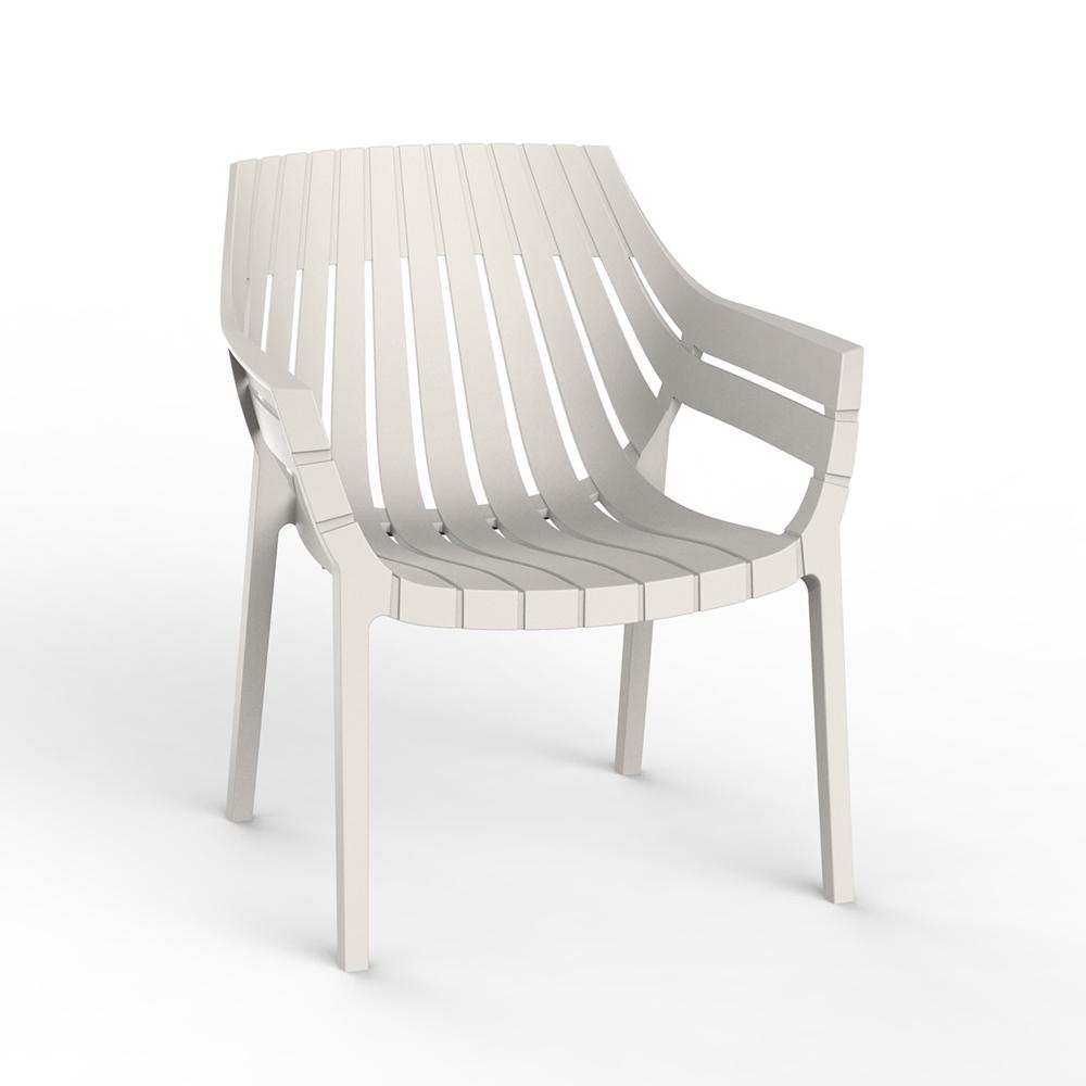 Spritz Lounge Chair (Set of 4) Outdoor Vondom Basic Ecru