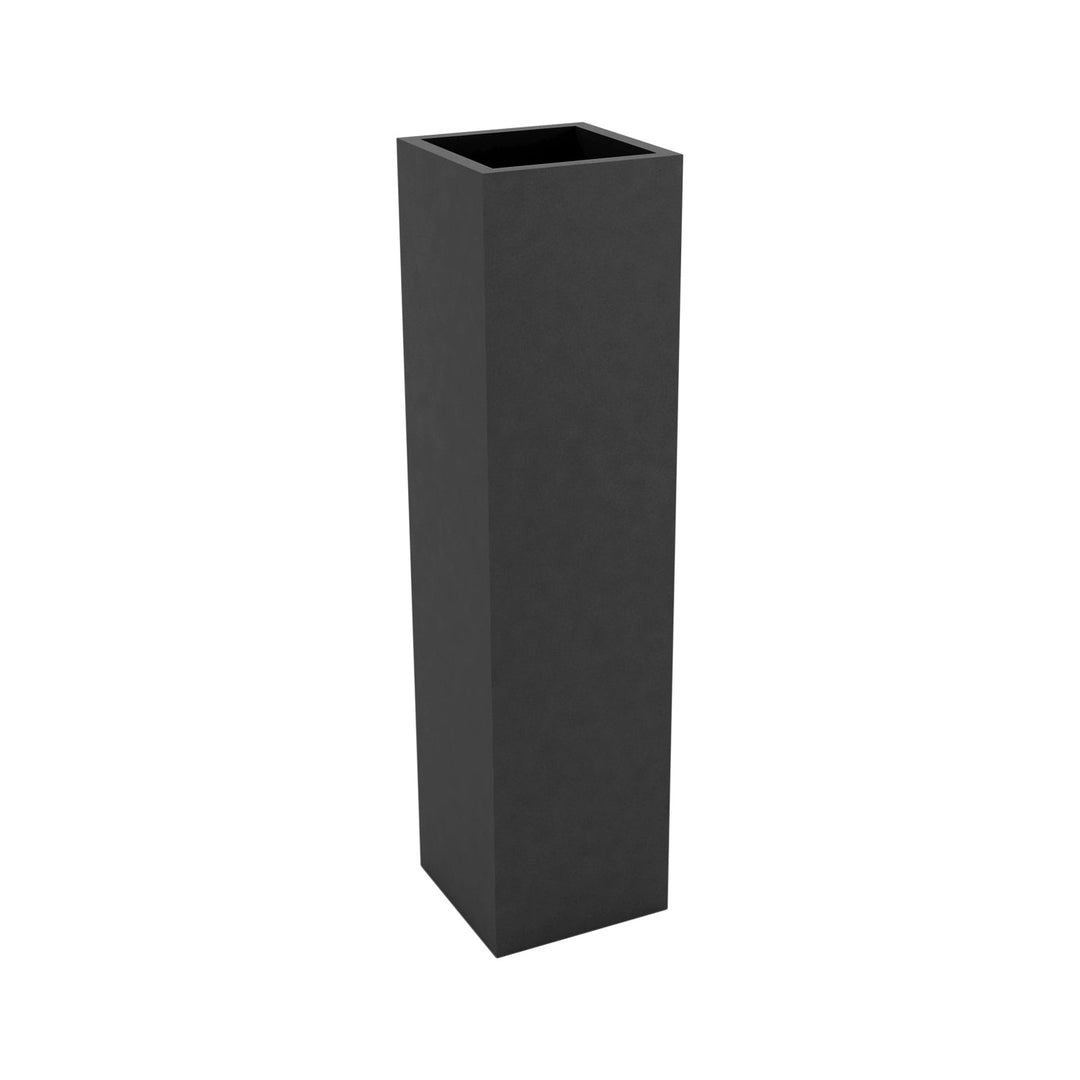 Square Tower Planter Outdoor Vondom Anthracite Small: 7.75 in width 
