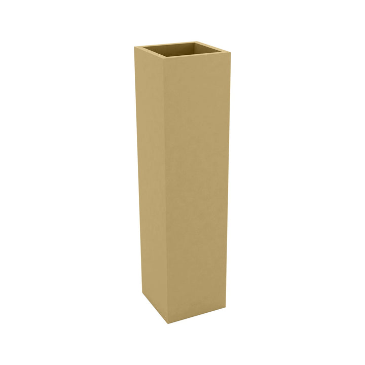 Square Tower Planter Outdoor Vondom Beige Small: 7.75 in width 
