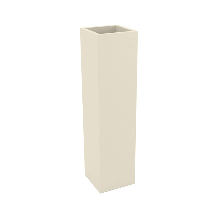 Square Tower Planter Outdoor Vondom Ecru Small: 7.75 in width 