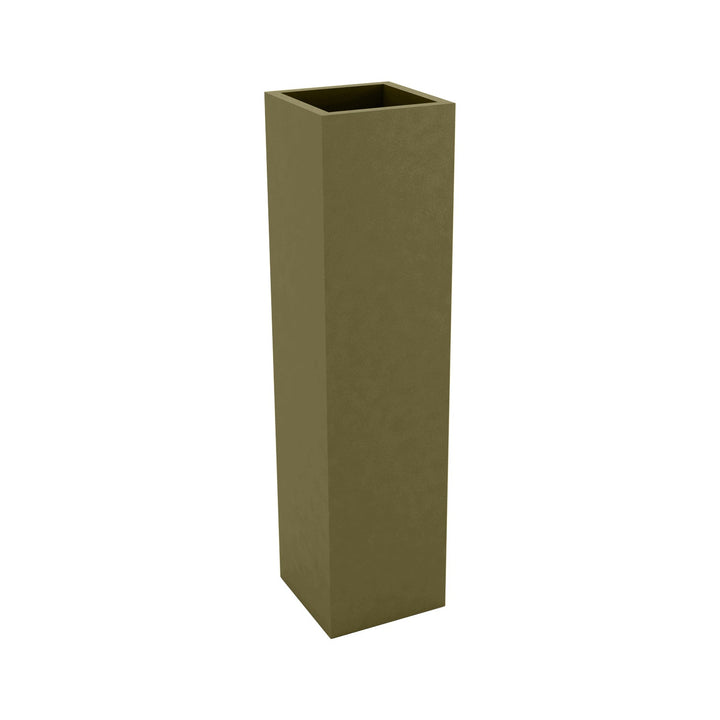 Square Tower Planter Outdoor Vondom Khaki Small: 7.75 in width 