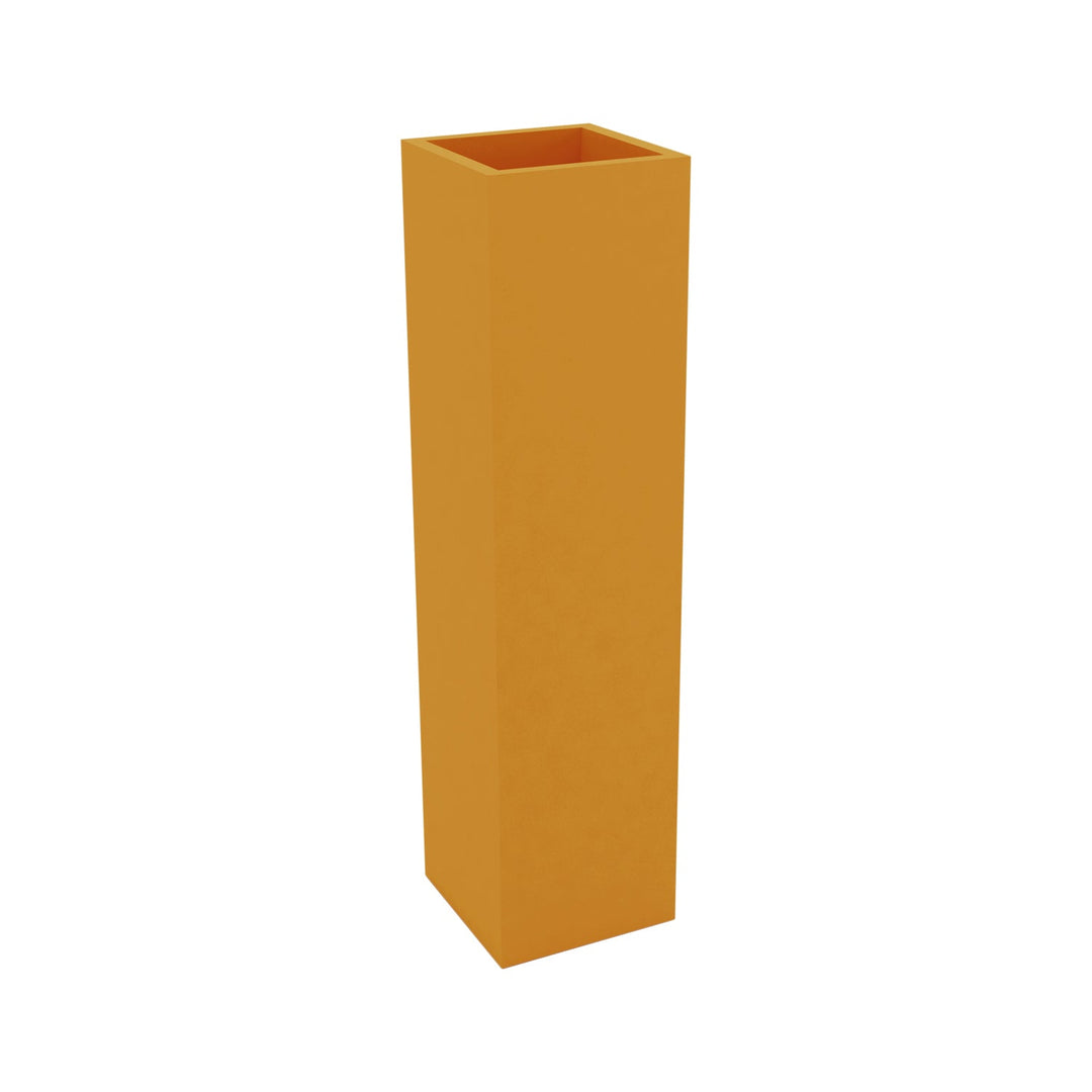 Square Tower Planter Outdoor Vondom Orange Small: 7.75 in width 