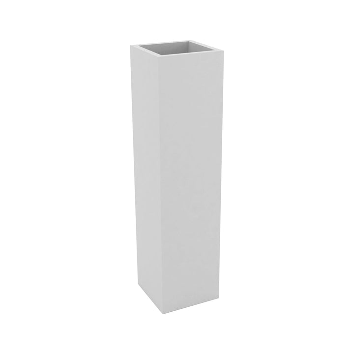 Square Tower Planter Outdoor Vondom White Small: 7.75 in width 