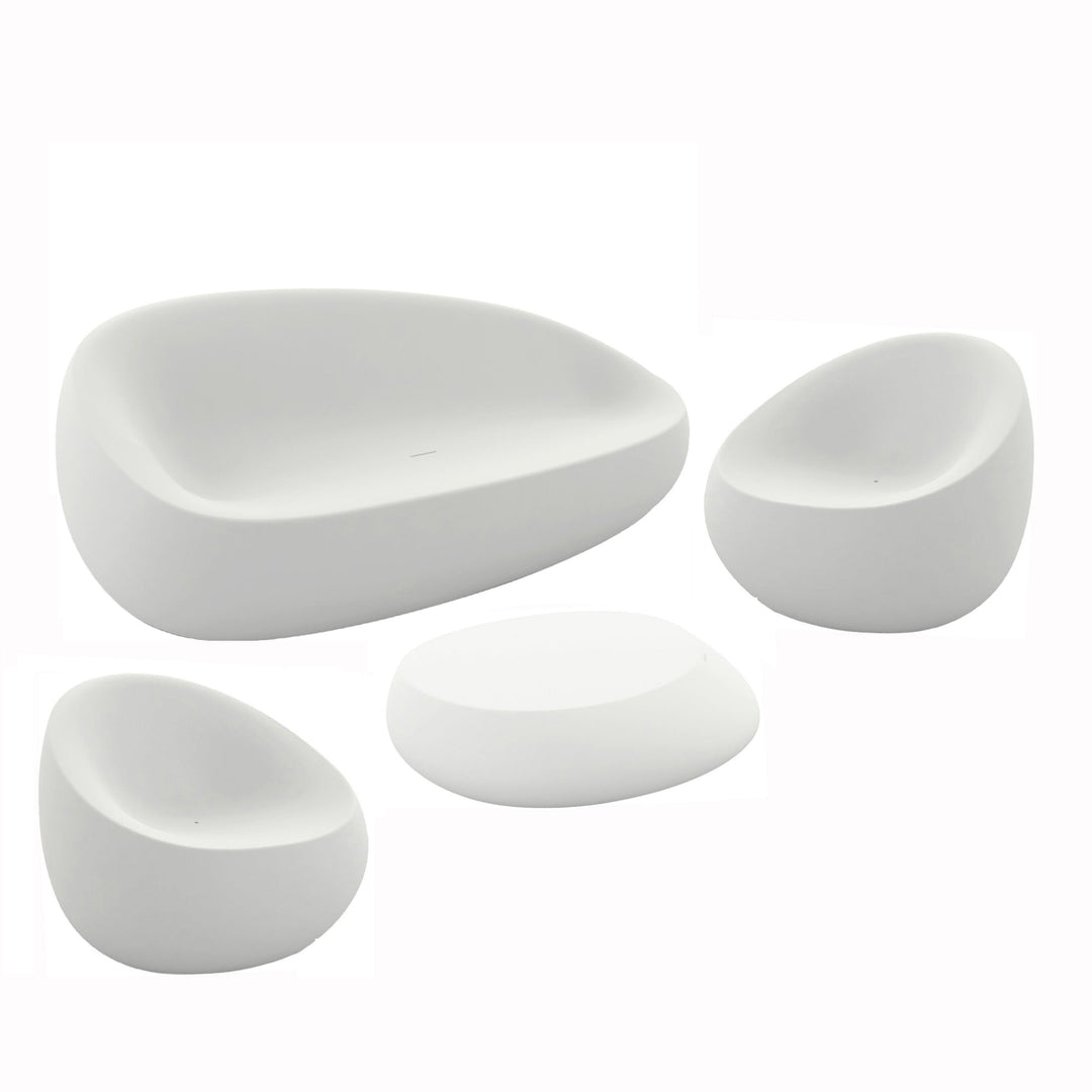 Stone Lounge Set Outdoor Vondom Basic White Second Stone Lounge Chair Same Color As Set No Cushions