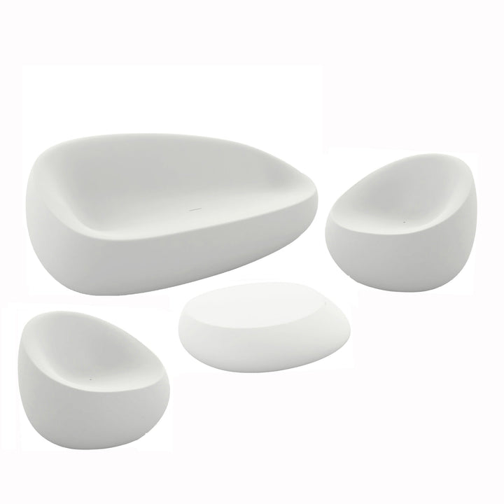 Stone Lounge Set Outdoor Vondom Basic White Second Stone Lounge Chair Same Color As Set No Cushions
