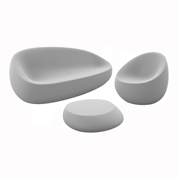 Stone Lounge Set Outdoor Vondom Basic Steel No Extra Chair No Cushions