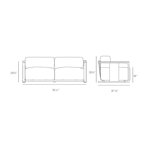 Tulum 2-Seater Sofa Outdoor Vondom