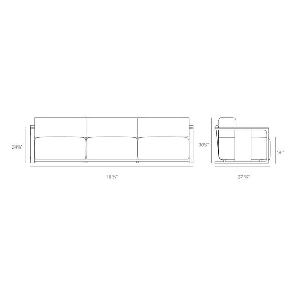 Tulum 3-Seater Sofa Outdoor Vondom