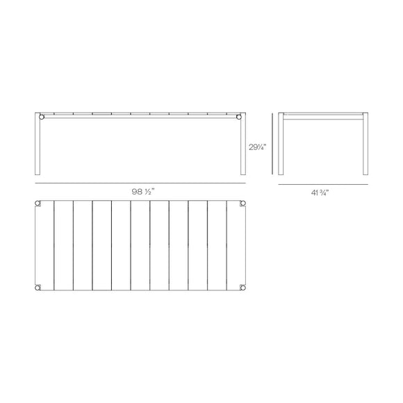 Tulum Dining Table Outdoor Vondom   