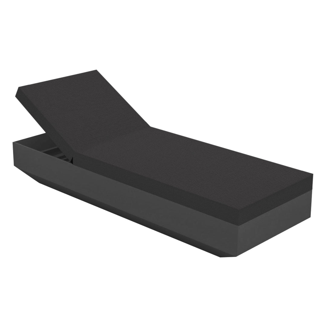 Vela Sun Chaise Outdoor Vondom Anthracite / Crevin Anthracite 1311