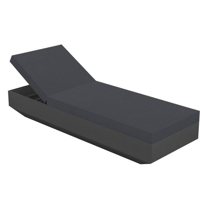 Vela Sun Chaise Outdoor Vondom Anthracite / Silvertex Anthracite 1210