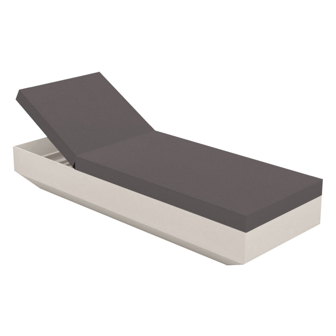 Vela Sun Chaise Outdoor Vondom Taupe / Silvertex Taupe 1209