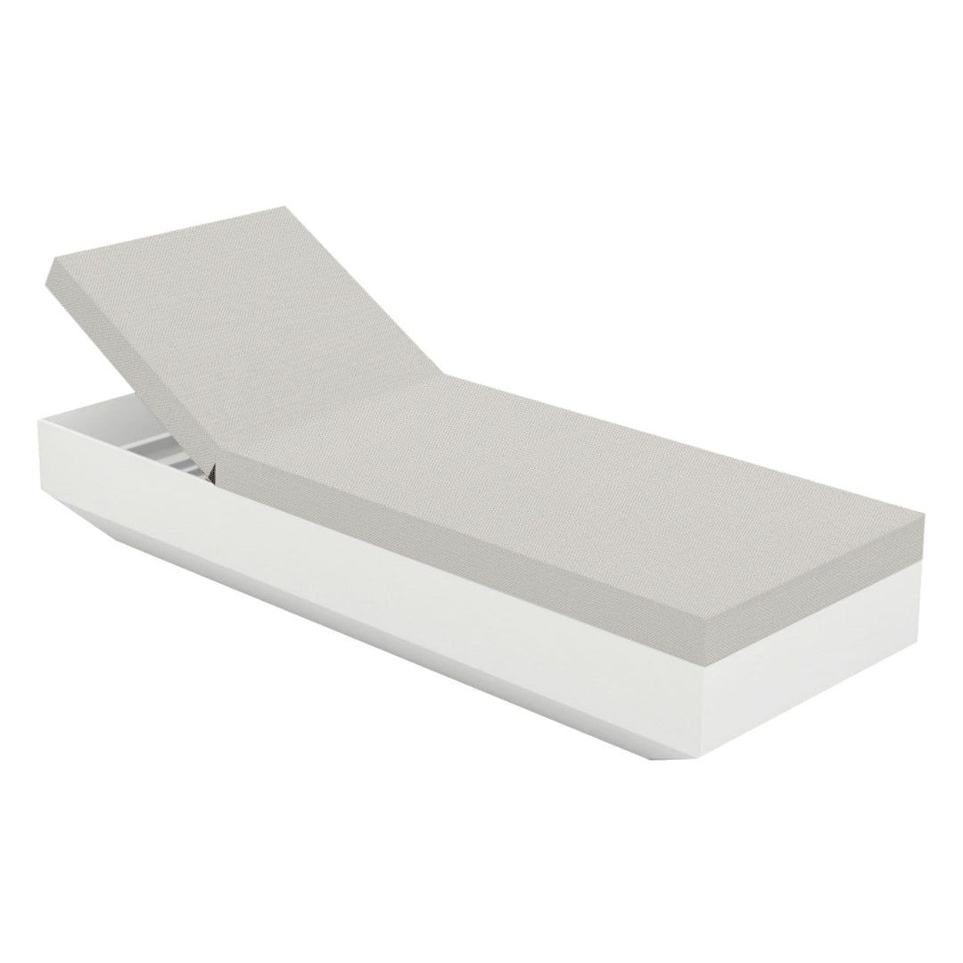Vela Sun Chaise Outdoor Vondom White / Crevin White 1308